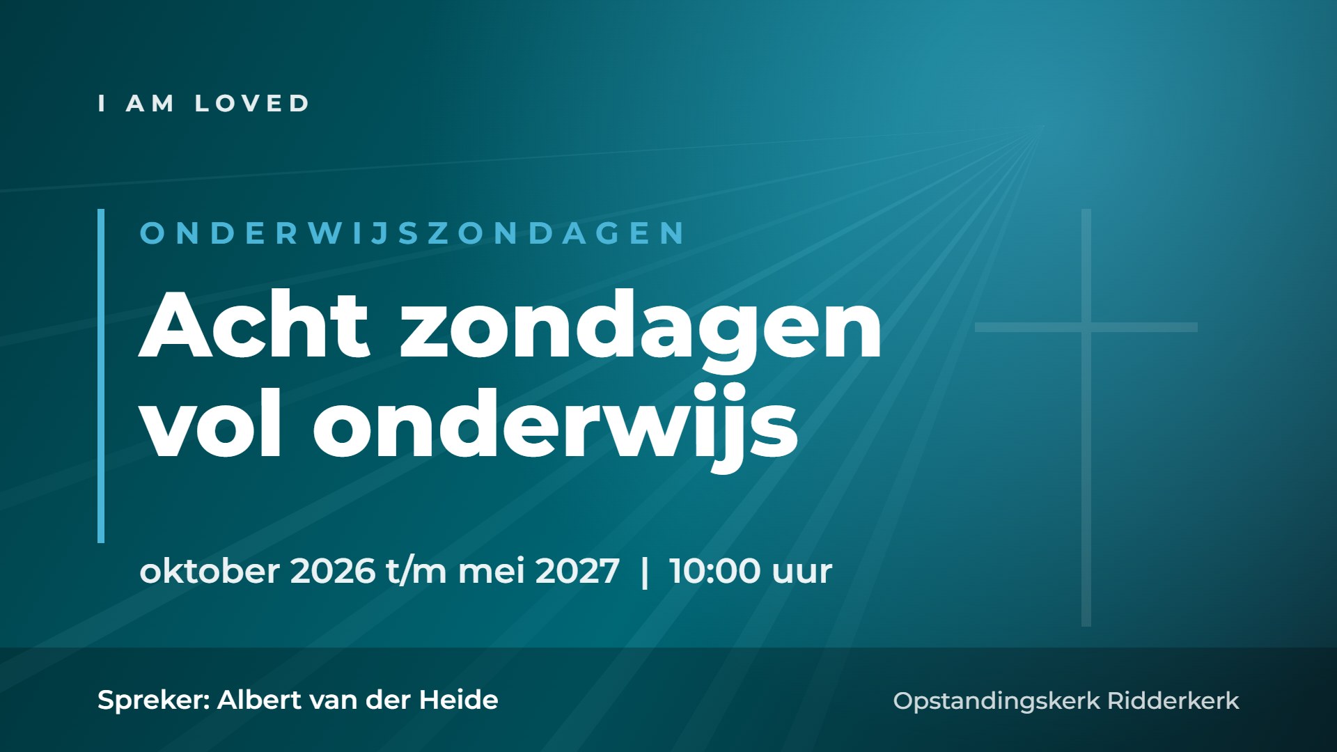 Onderwijszondagen 2026-2027: acht zondagen die je fundament versterken